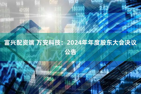 富兴配资端 万安科技：2024年年度股东大会决议公告