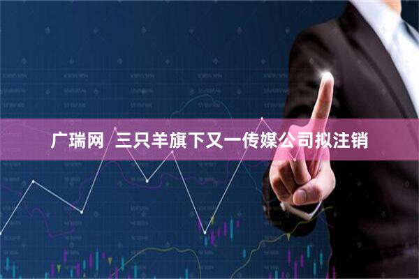 广瑞网  三只羊旗下又一传媒公司拟注销