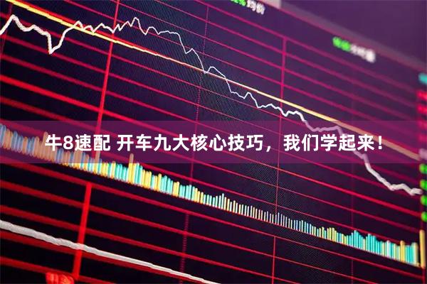 牛8速配 开车九大核心技巧，我们学起来！